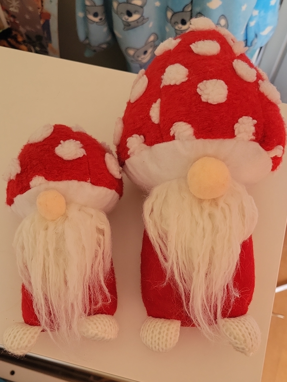 Decorative felt gnomes